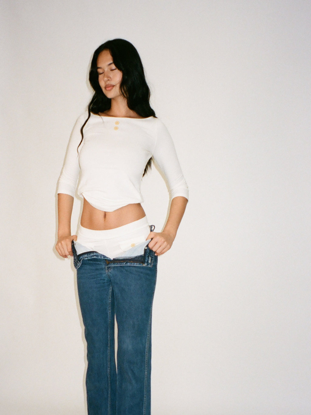 Button Mini Shorts
