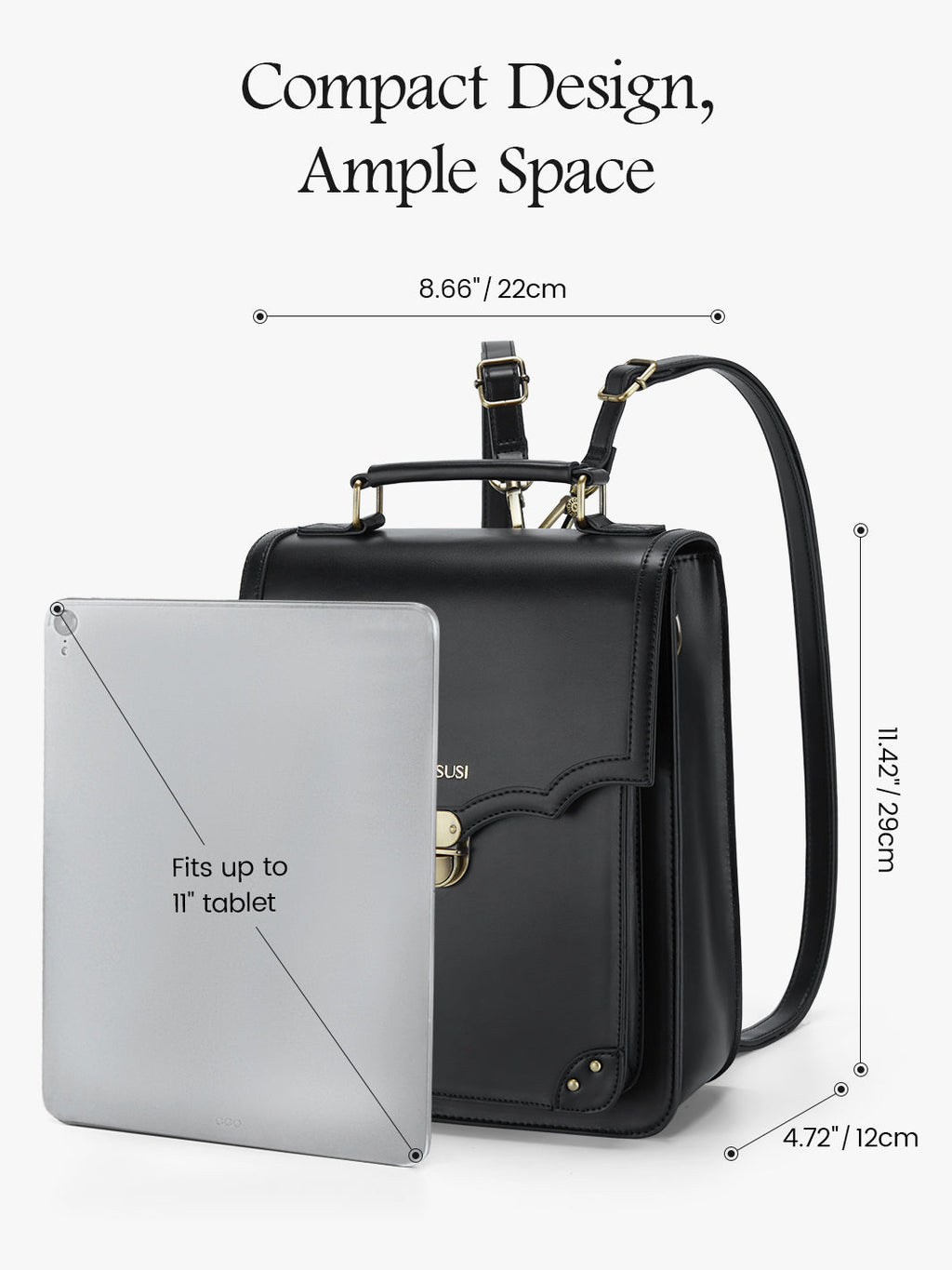 Aria Vintage Backpack for Laptops 15.6 Inches