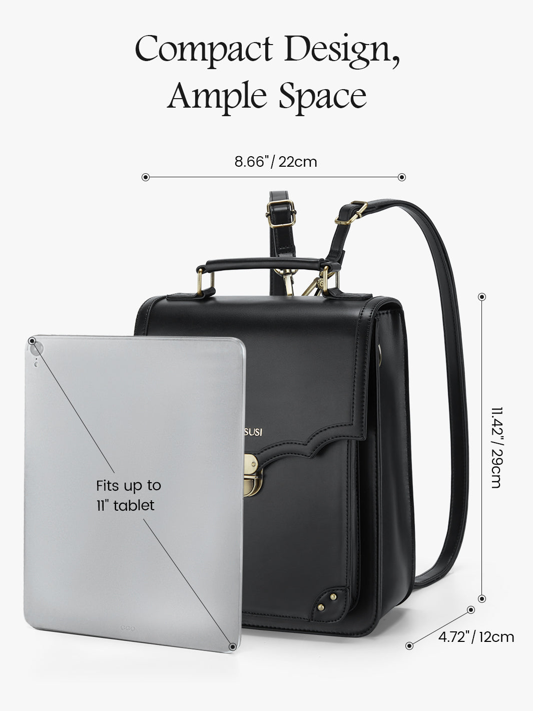 Aria Vintage Backpack for Laptops 15.6 Inches