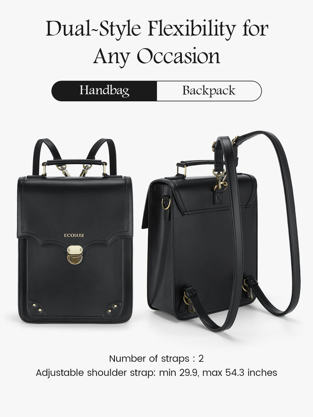 Aria Vintage Backpack for Laptops 15.6 Inches