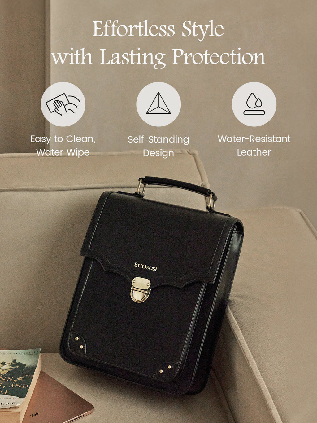 Aria Vintage Backpack for Laptops 15.6 Inches