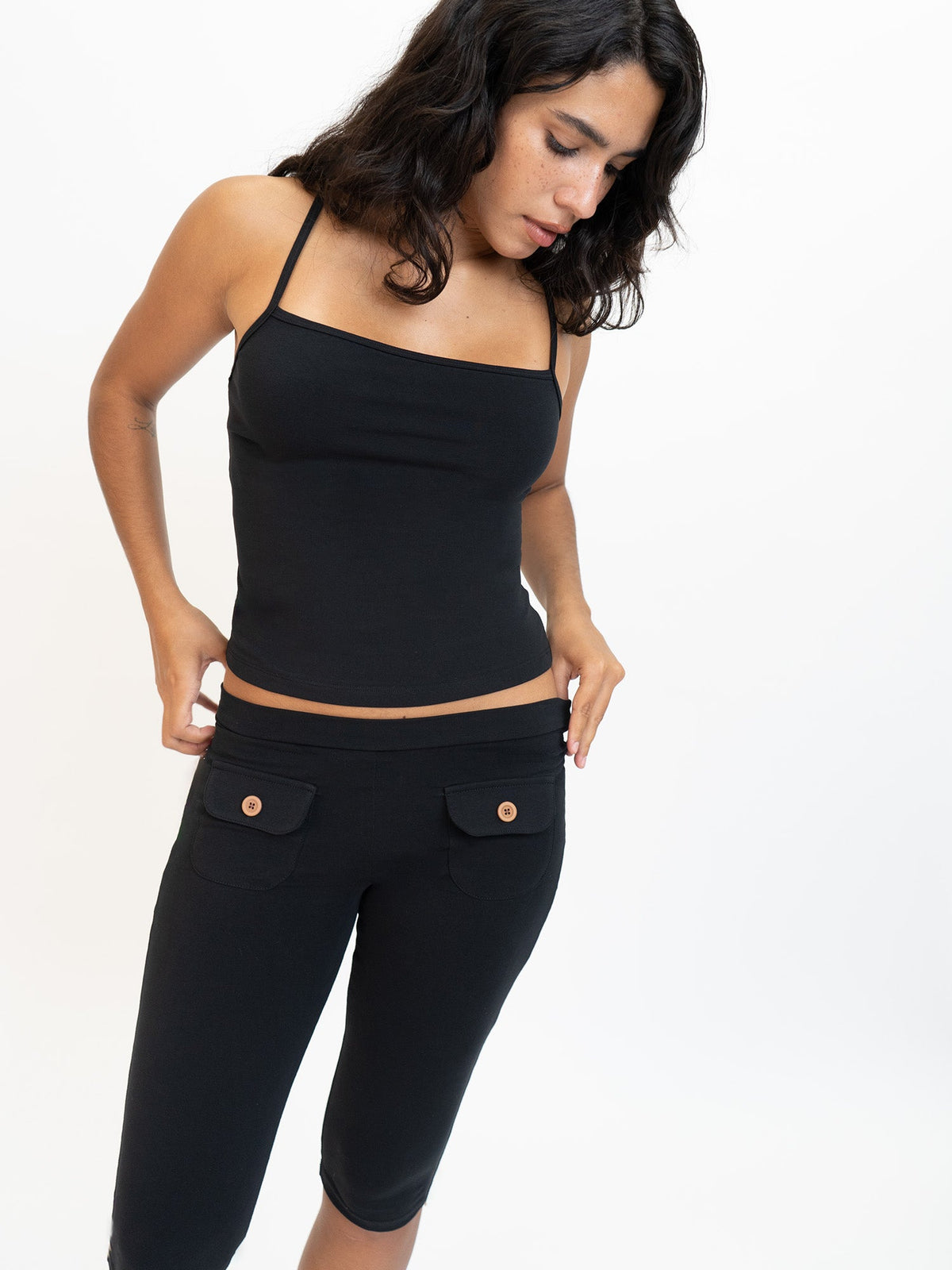 Button Capris