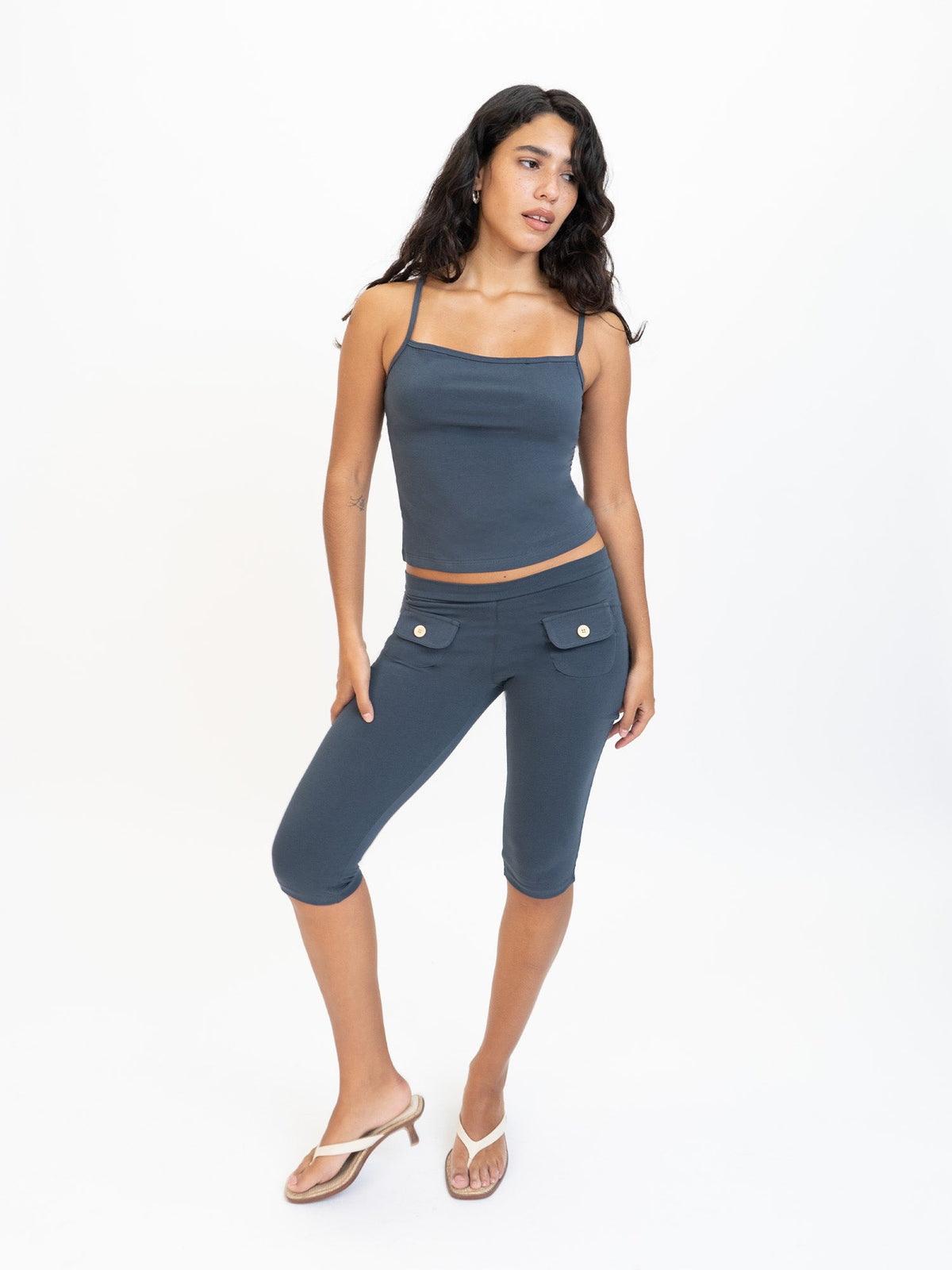 Button Capris