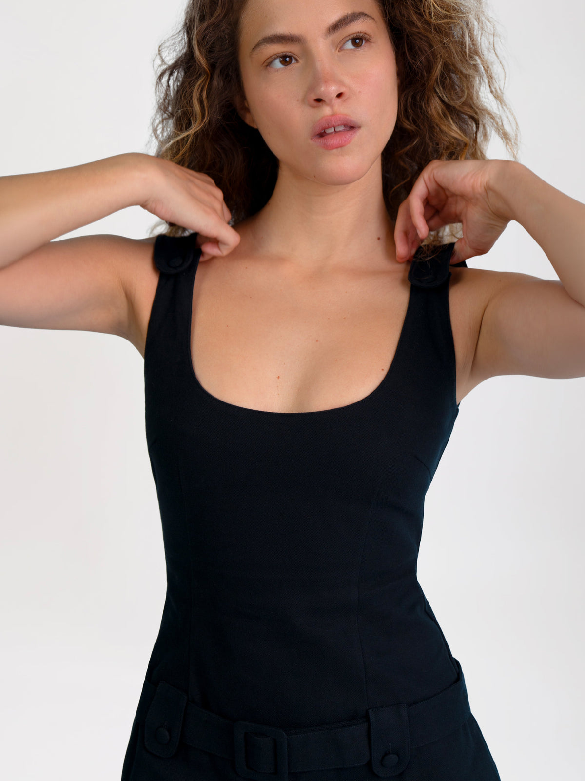 Belted Mini Dress