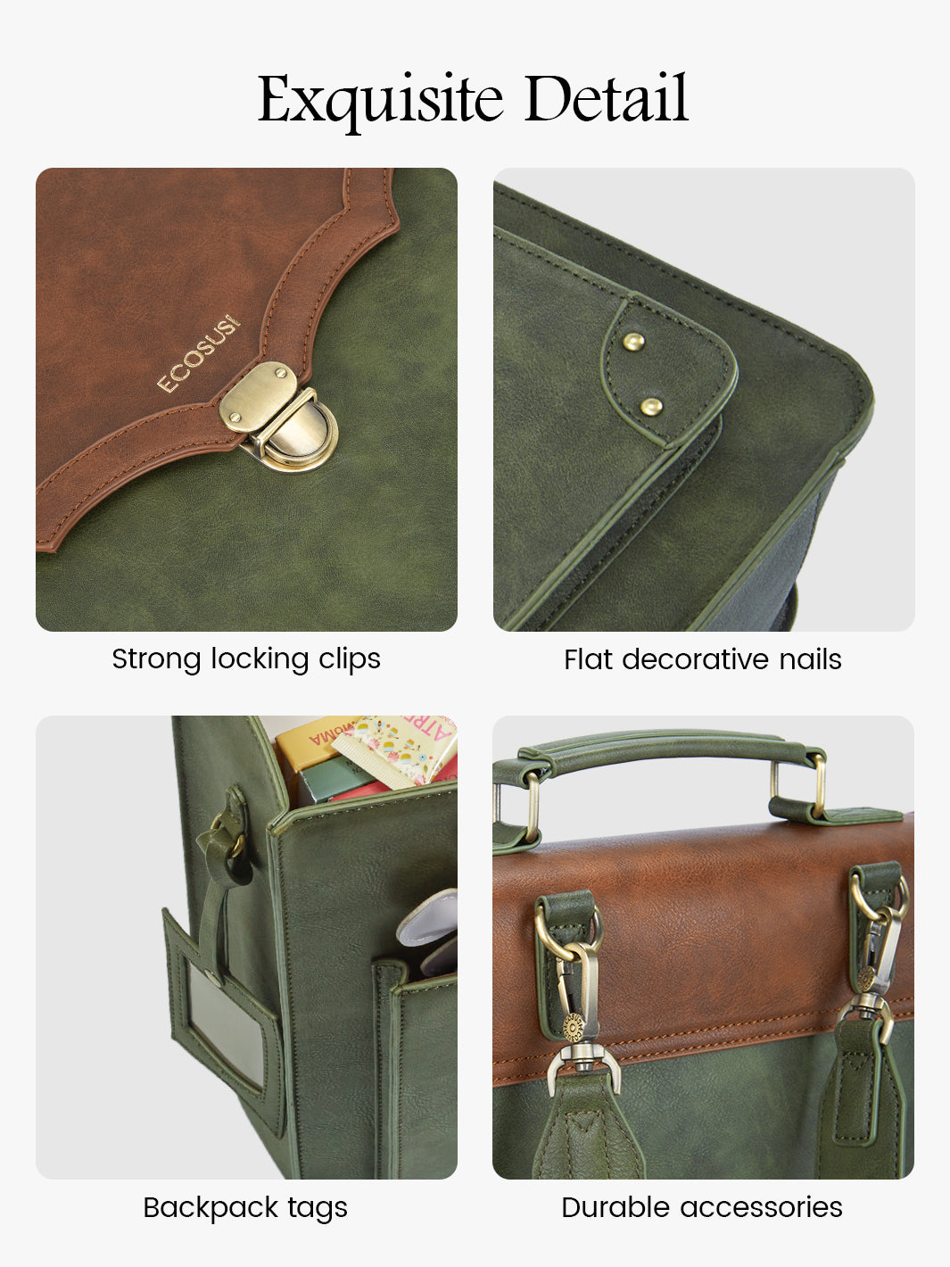 Aria Vintage Backpack for Laptops 15.6 Inches