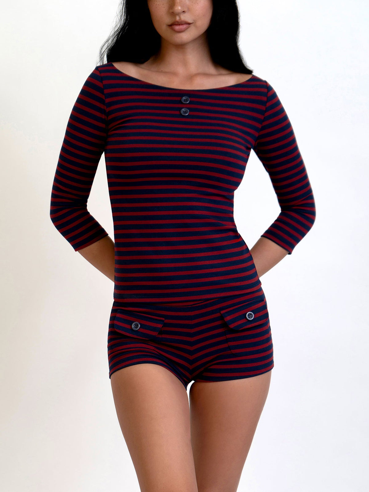 Button Mini Shorts