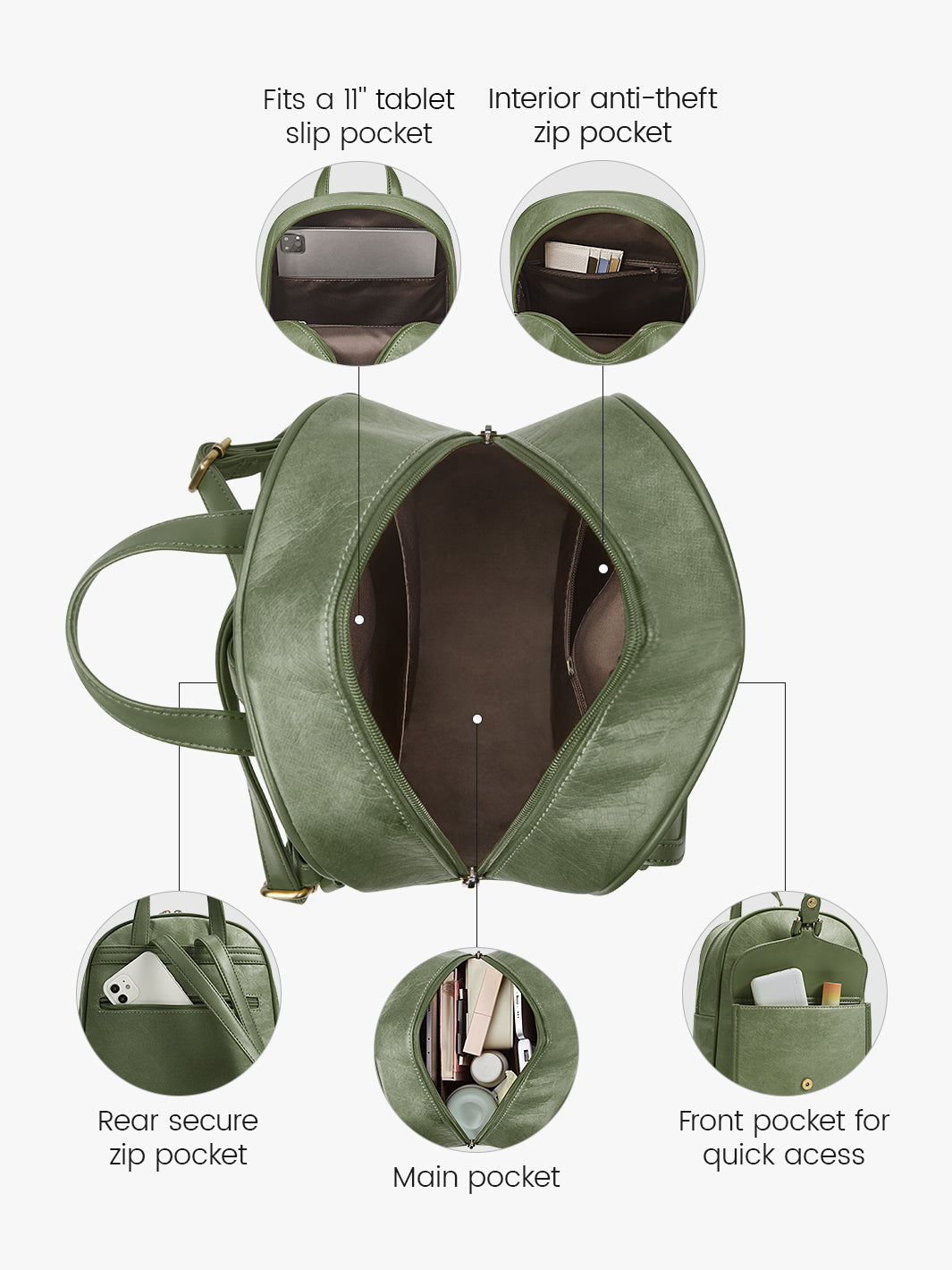 Evelina Washable Paper Mini Backpack