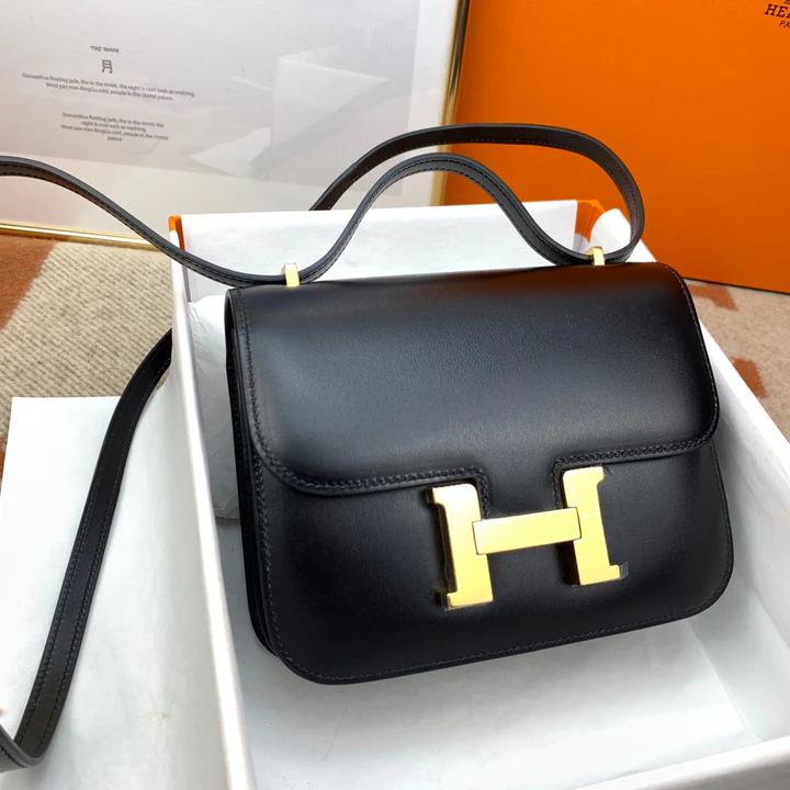 HERMES Constance Bag 19cm  black